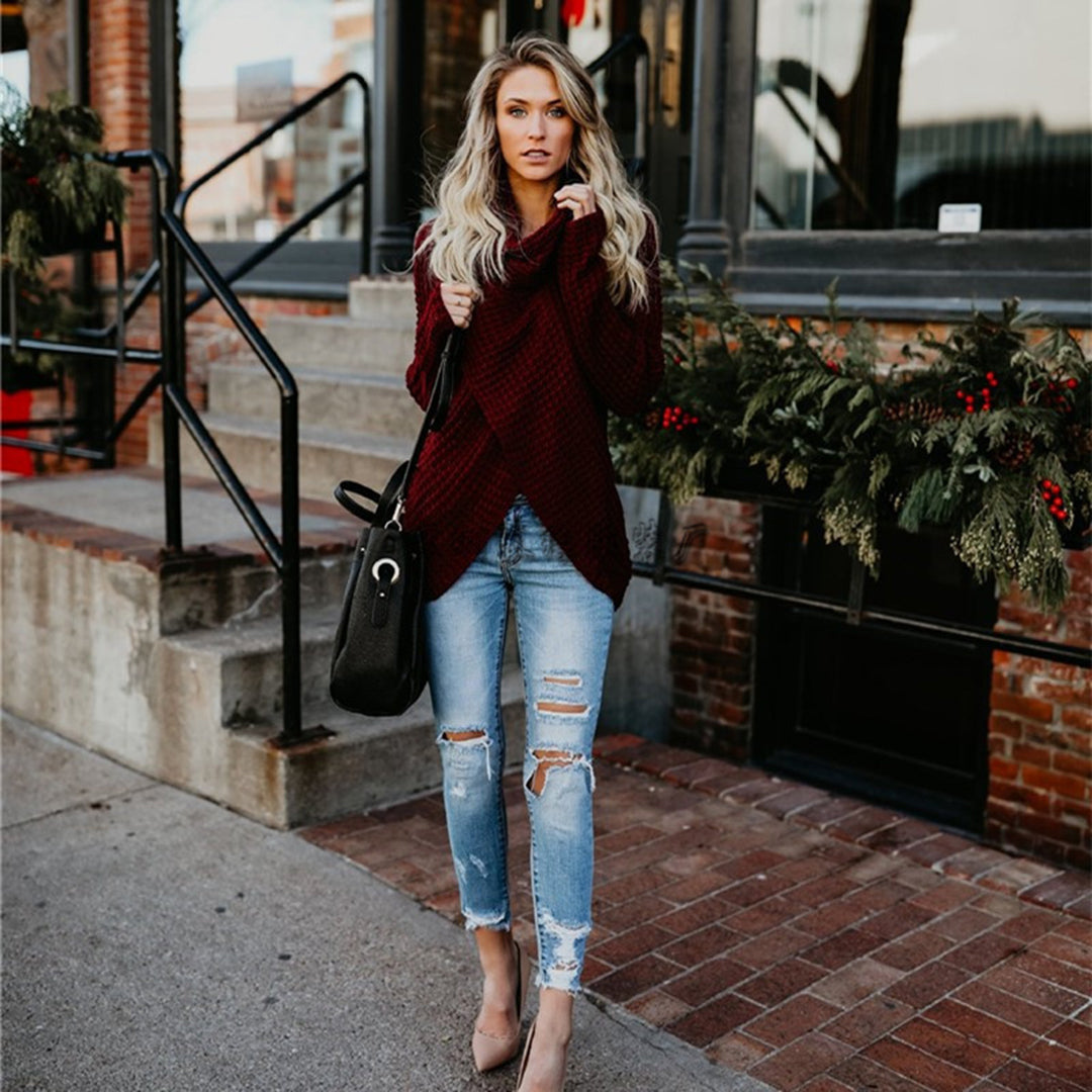 ModeGeist | Eleganter Strickpullover mit Feinem Muster