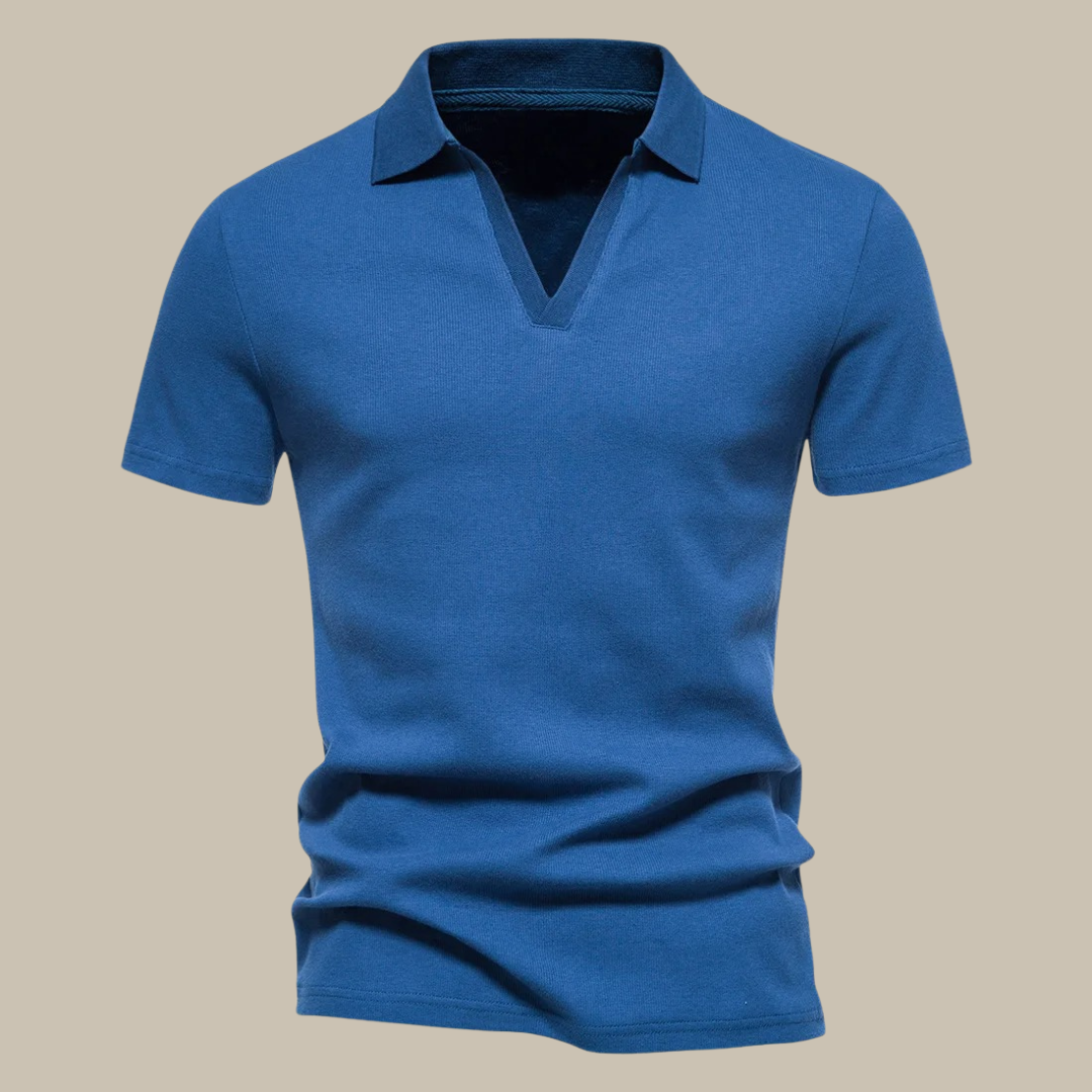 Hochwertiges Herren-Polohemd im Merino-Stil
