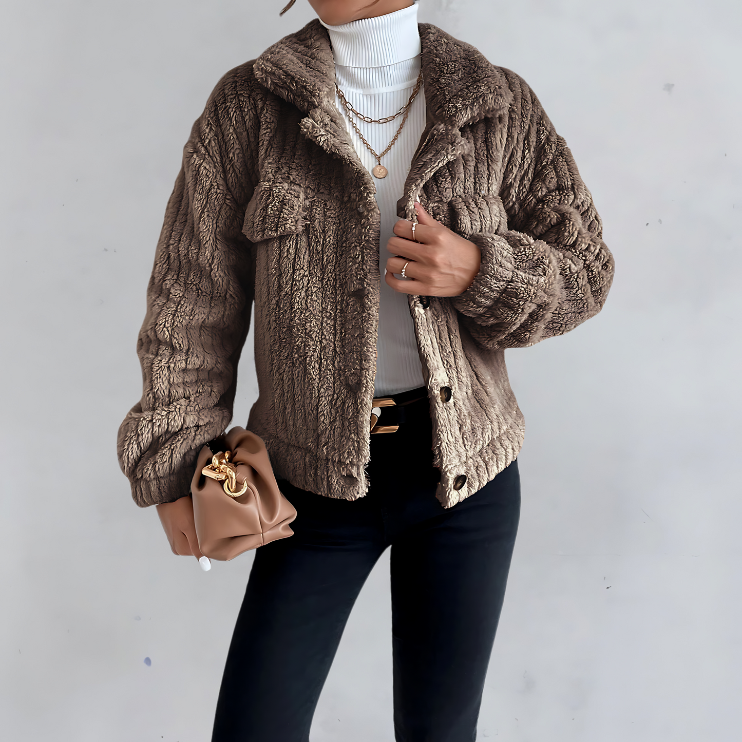 ModeGeist | Teddyjacke Weich und Gemütlich Perfekt für Wintertage