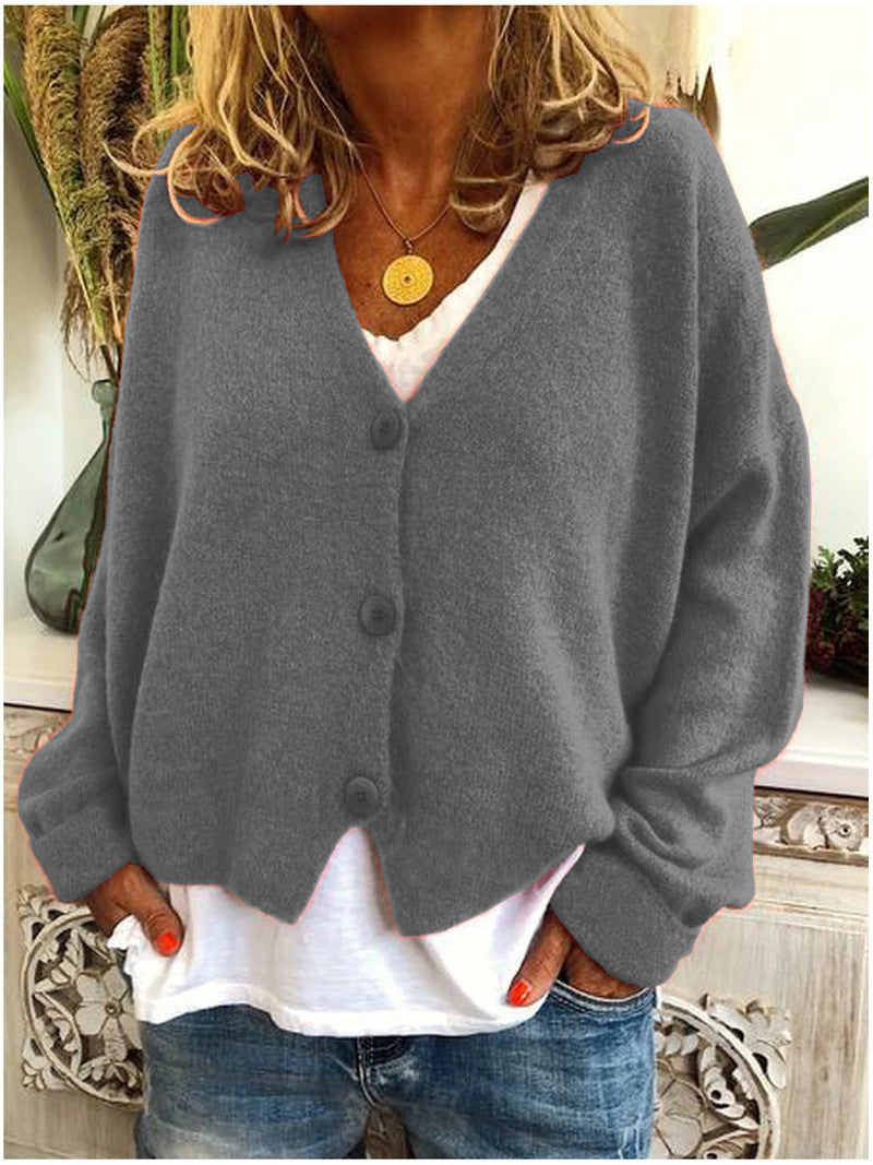 ModeGeist | Lässige Cardigan mit Knopfleiste Weich und Warm Entspannte Alltagsstil