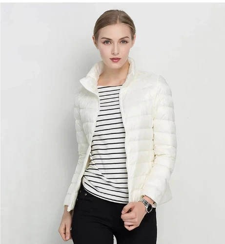 ModeGeist | Taillierter Steppjacke mit Reißverschluss