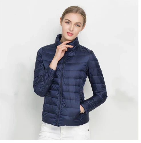ModeGeist | Taillierter Steppjacke mit Reißverschluss