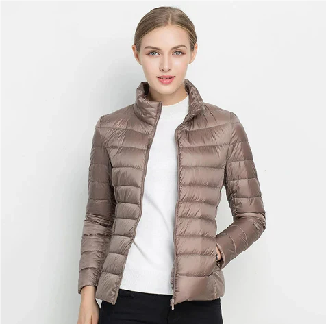 ModeGeist | Taillierter Steppjacke mit Reißverschluss