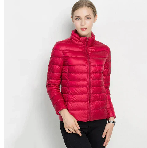ModeGeist | Taillierter Steppjacke mit Reißverschluss