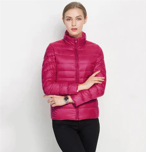 ModeGeist | Taillierter Steppjacke mit Reißverschluss