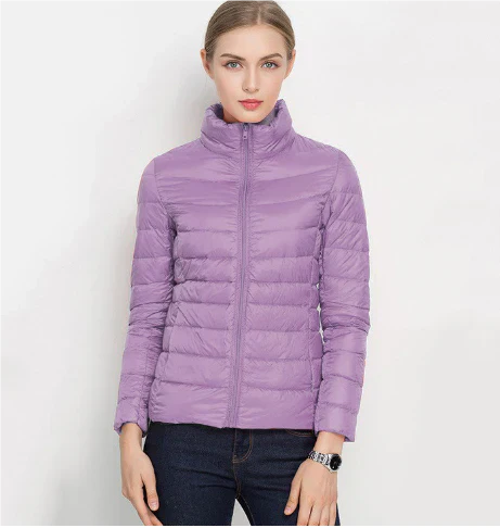 ModeGeist | Taillierter Steppjacke mit Reißverschluss