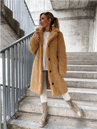 ModeGeist | Damen Winter Lange Mantel - Langarm