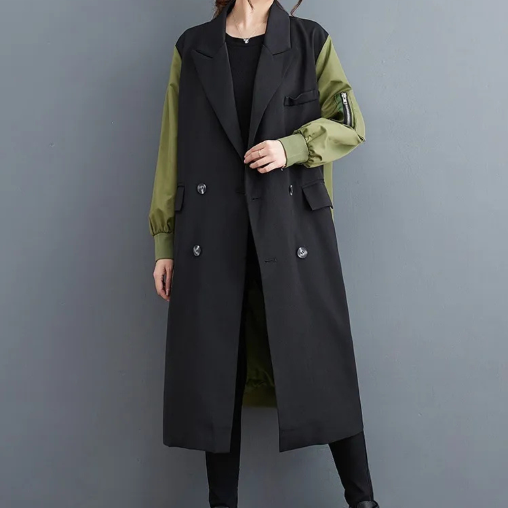 ModeGeist | Luxuriöser Herbst-Trenchcoat für Damen - ModeGeist