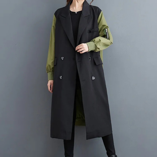 ModeGeist | Luxuriöser Herbst-Trenchcoat für Damen - ModeGeist
