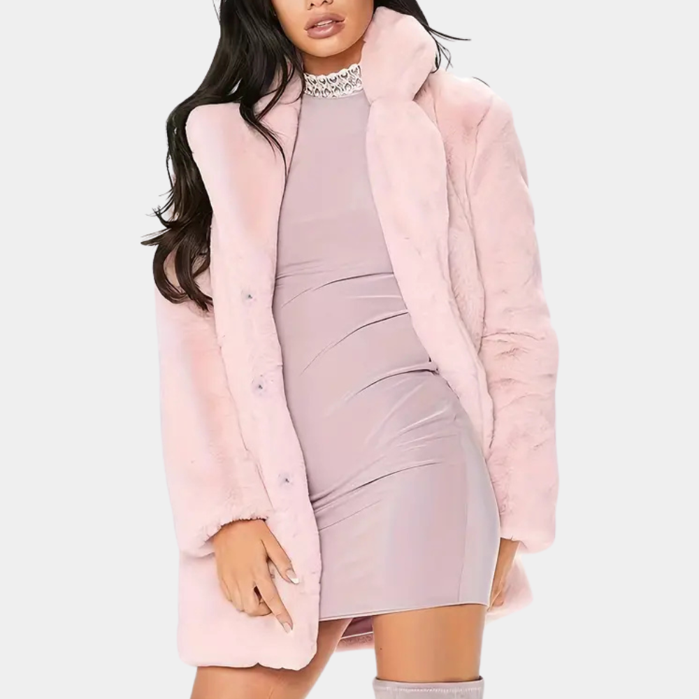 ModeGeist | Eleganter Winterplüschmantel für Damen