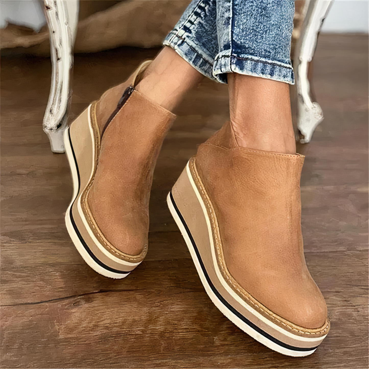 Raine Ankle Boots with Platform Sole