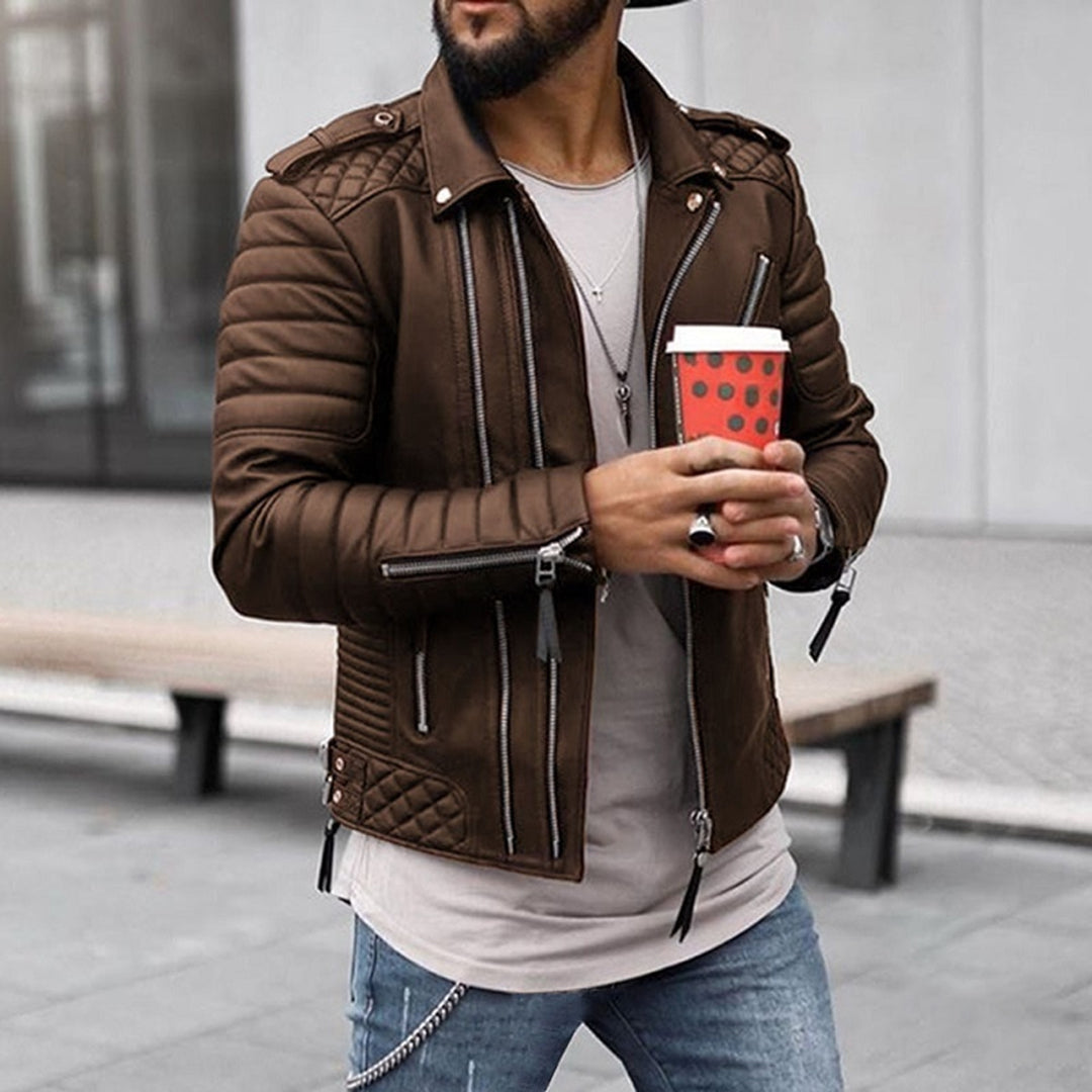 ModeGeist | Leichte Lederjacke für Herren