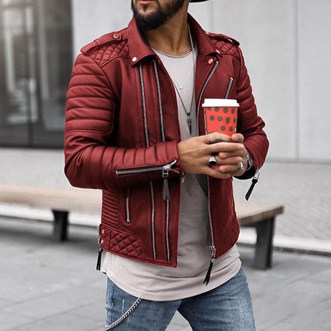 ModeGeist | Leichte Lederjacke für Herren