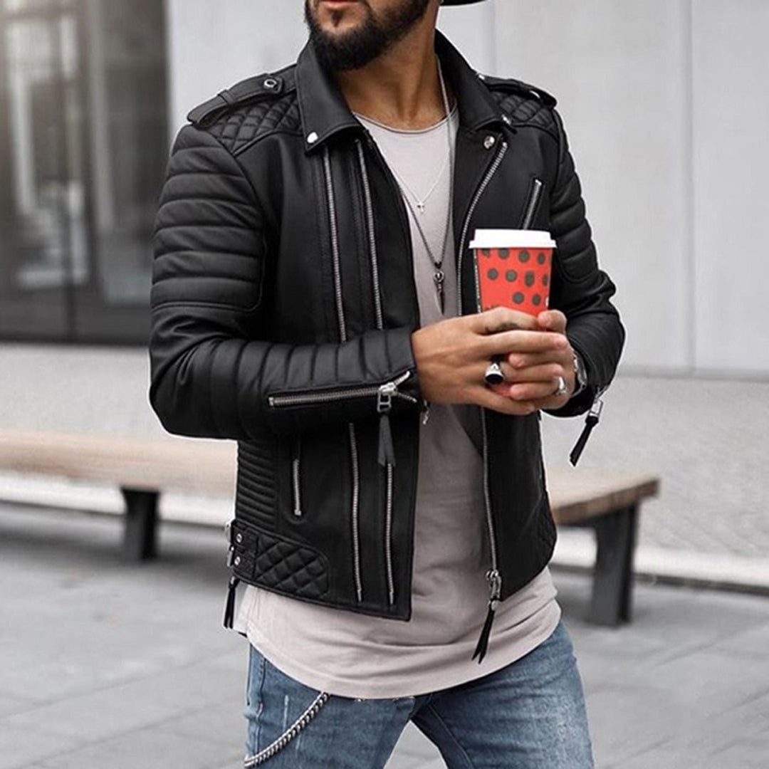 ModeGeist | Leichte Lederjacke für Herren