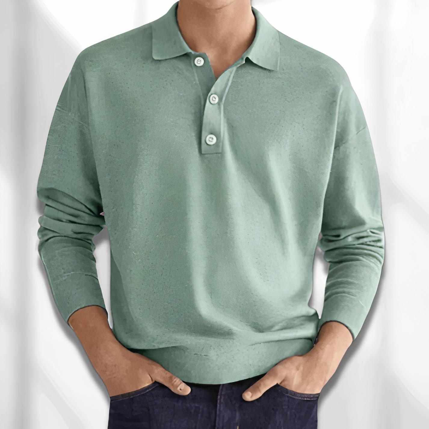 Poloshirt mit langen Ärmeln - Roach