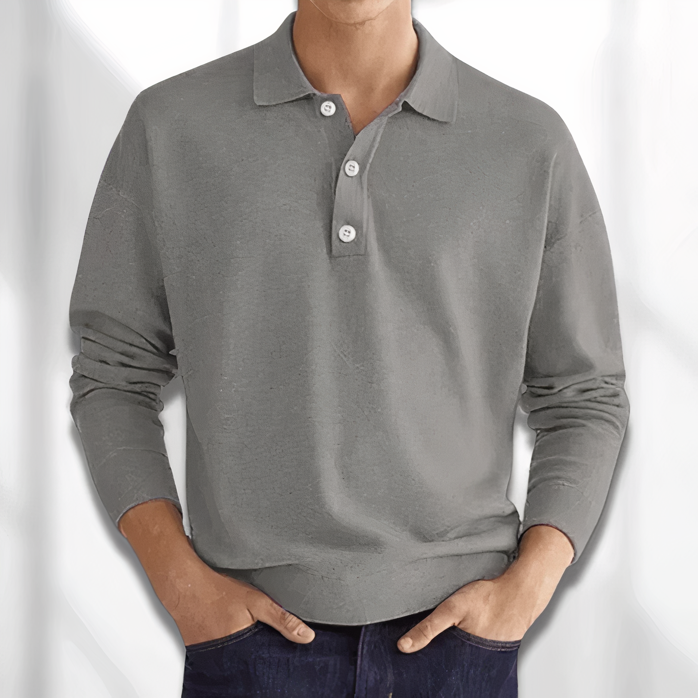Roach Poloshirt mit langen Ärmeln