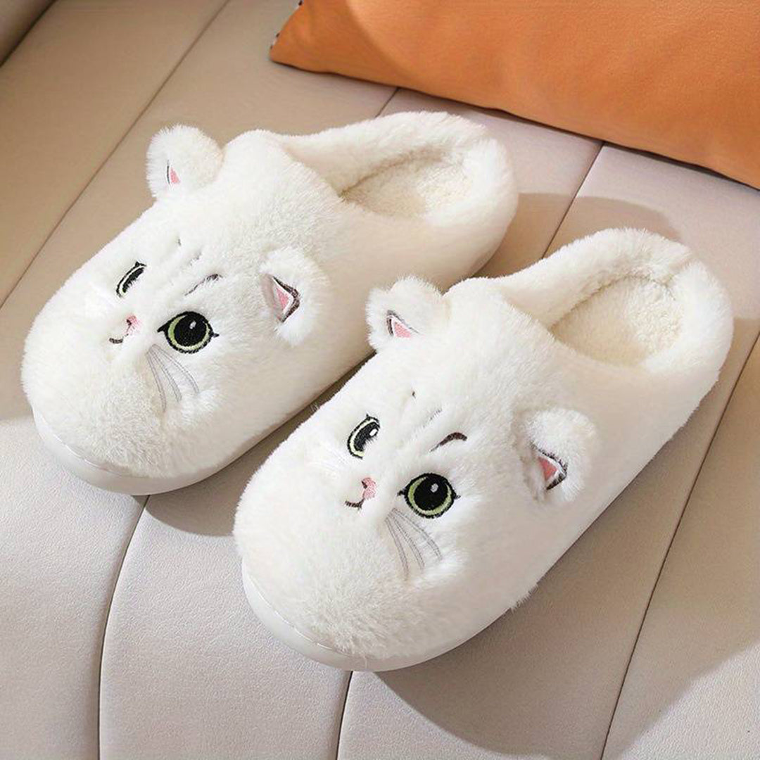 ModeGeist | Weiche Damen Katzen Hausschuhe