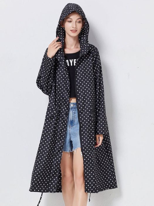 Modischer Damen-Windbreaker & Regenmantel in Rosalen