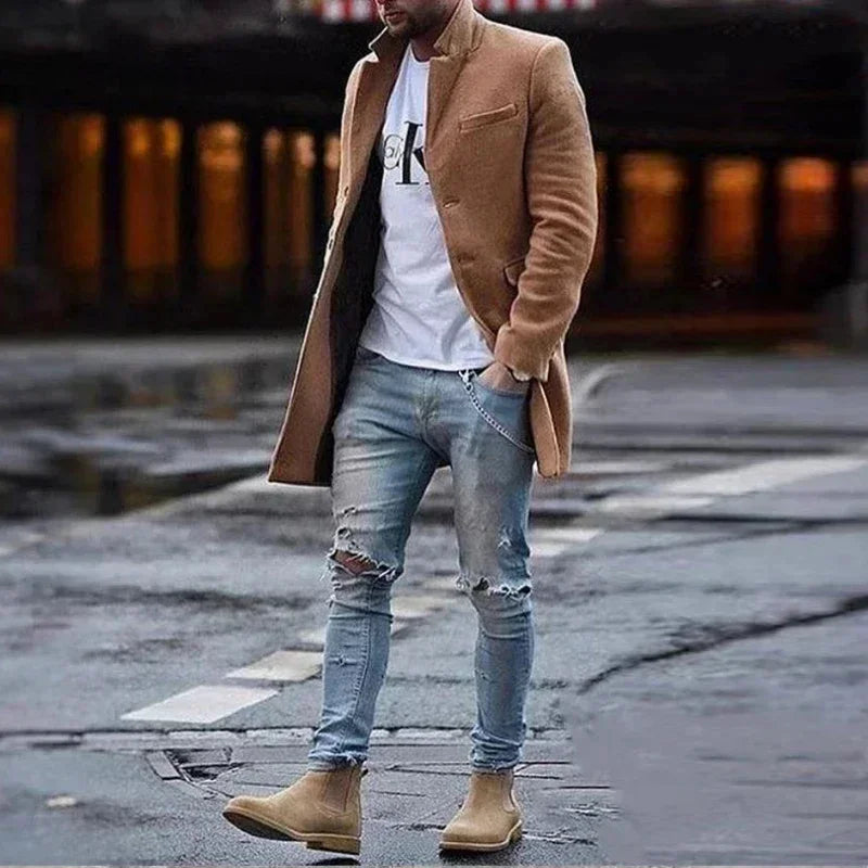 ModeGeist | Eleganter Trendherbstmantel für Herren