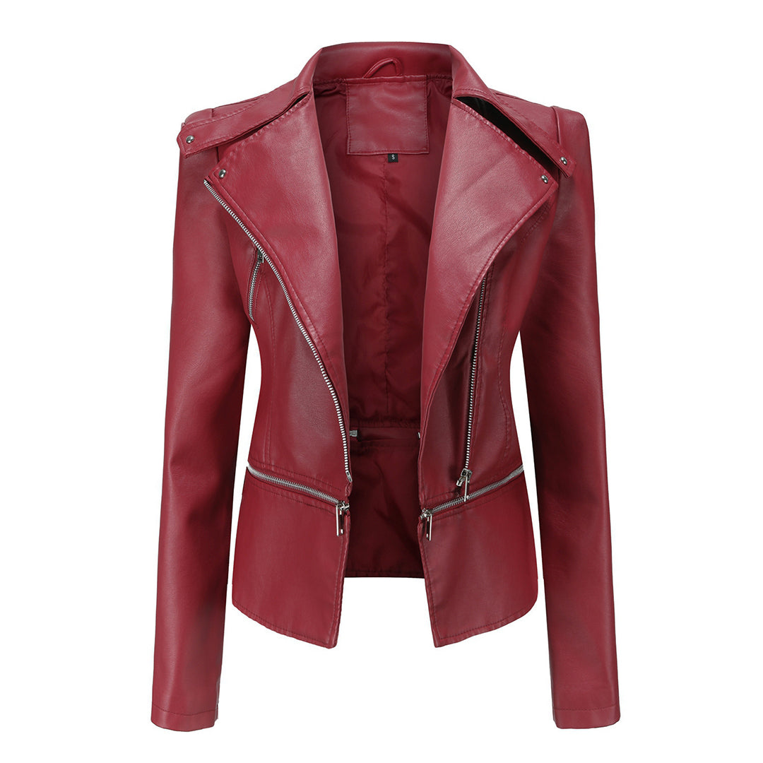 ModeGeist | Passform Bikerjacke für Damen Lässig