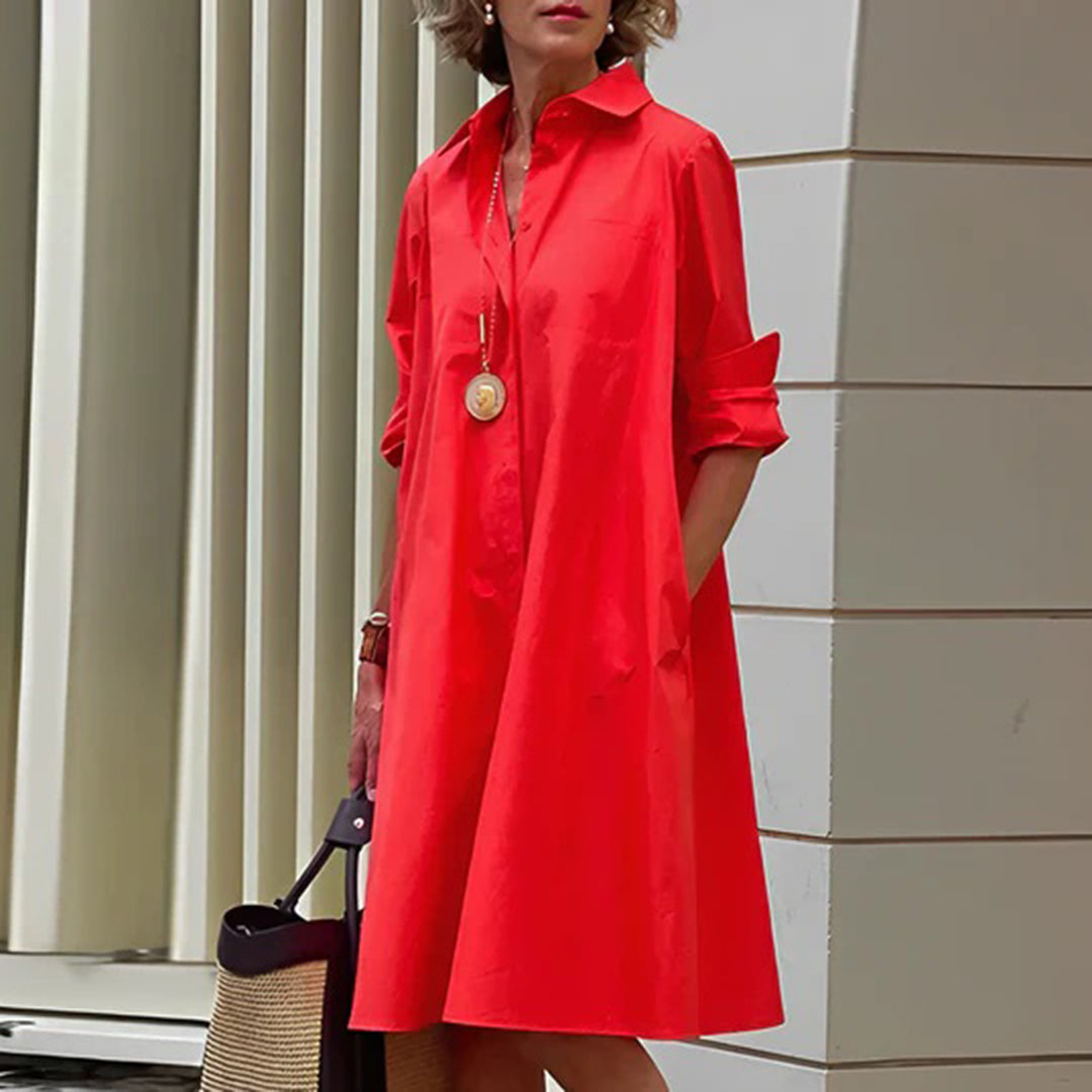 NOELLE - Stilvolles Hemdblusenkleid
