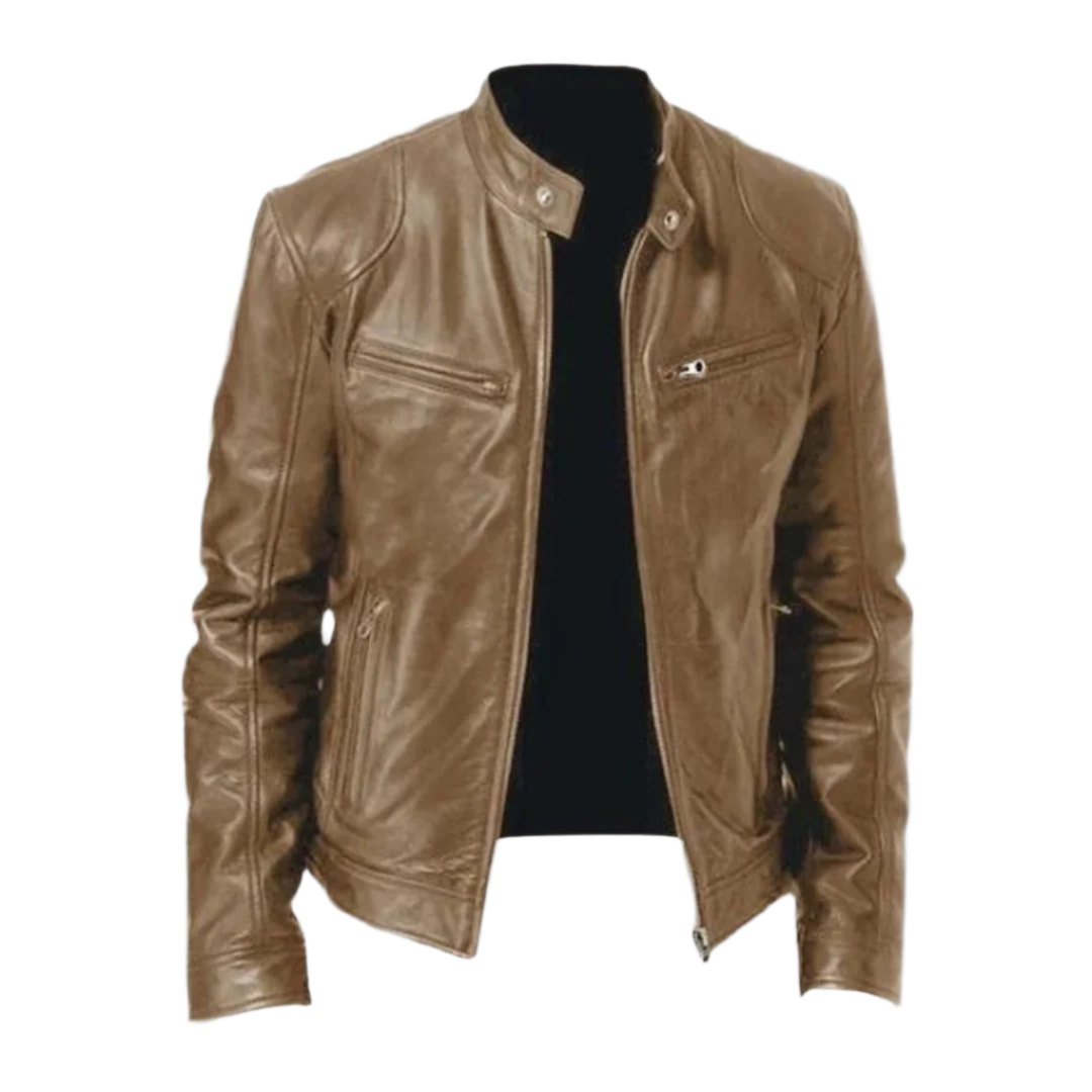Hochwertige Herren Lederjacke aus echtem Leder von Wilhelm