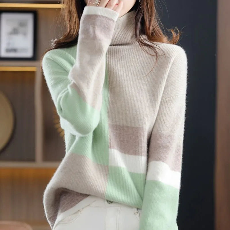 ModeGeist | Eleganter farbiger Pullover
