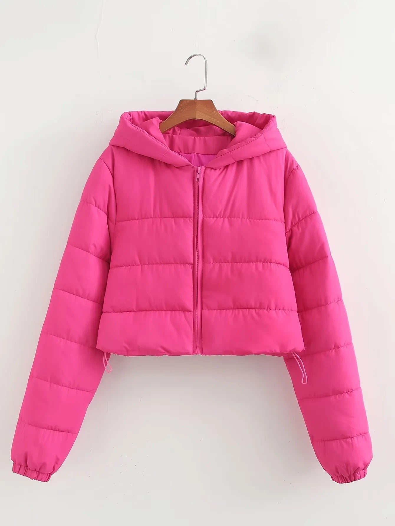 ModeGeist | Kapuzen Cropped Slim Winterjacke