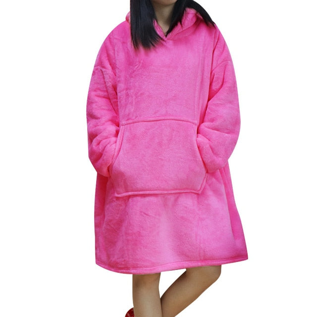 ModeGeist | Weiches Kapuzenpullover-decke Polyester Bequem und Warm