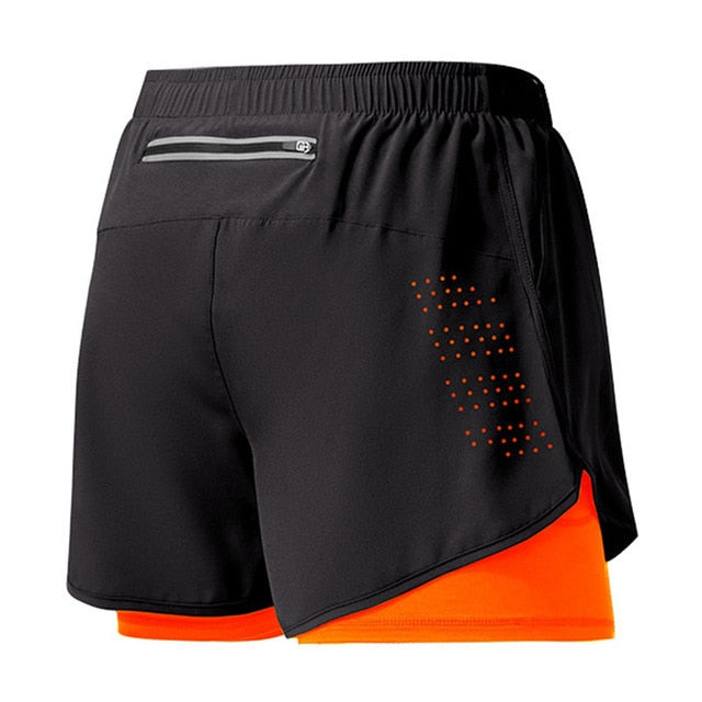 Laufshorts für Herren mit Reißverschluss und schneller Trocknung