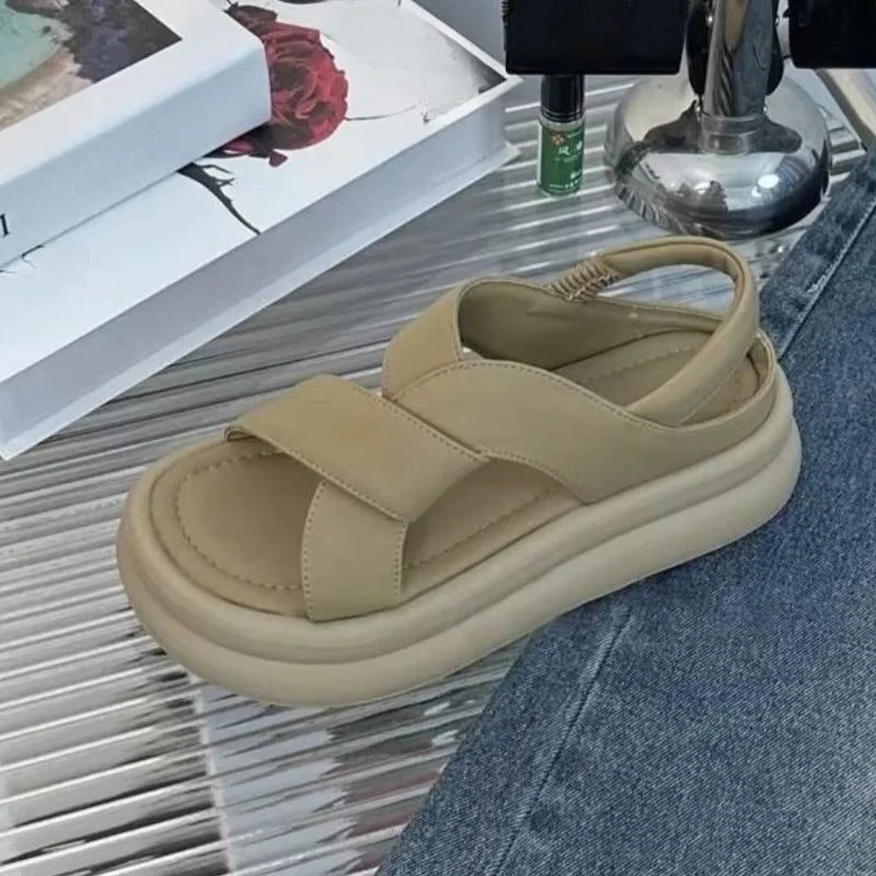 MODEGEIST Damen Orthopädische Keilsandalen Fußgewölbestütze Komfort