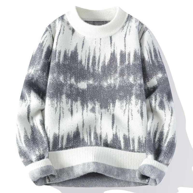 ModeGeist | Weiche Strickjacke mit Tie-dye-muster Trendy und Bequem Perfekt für Den Alltag
