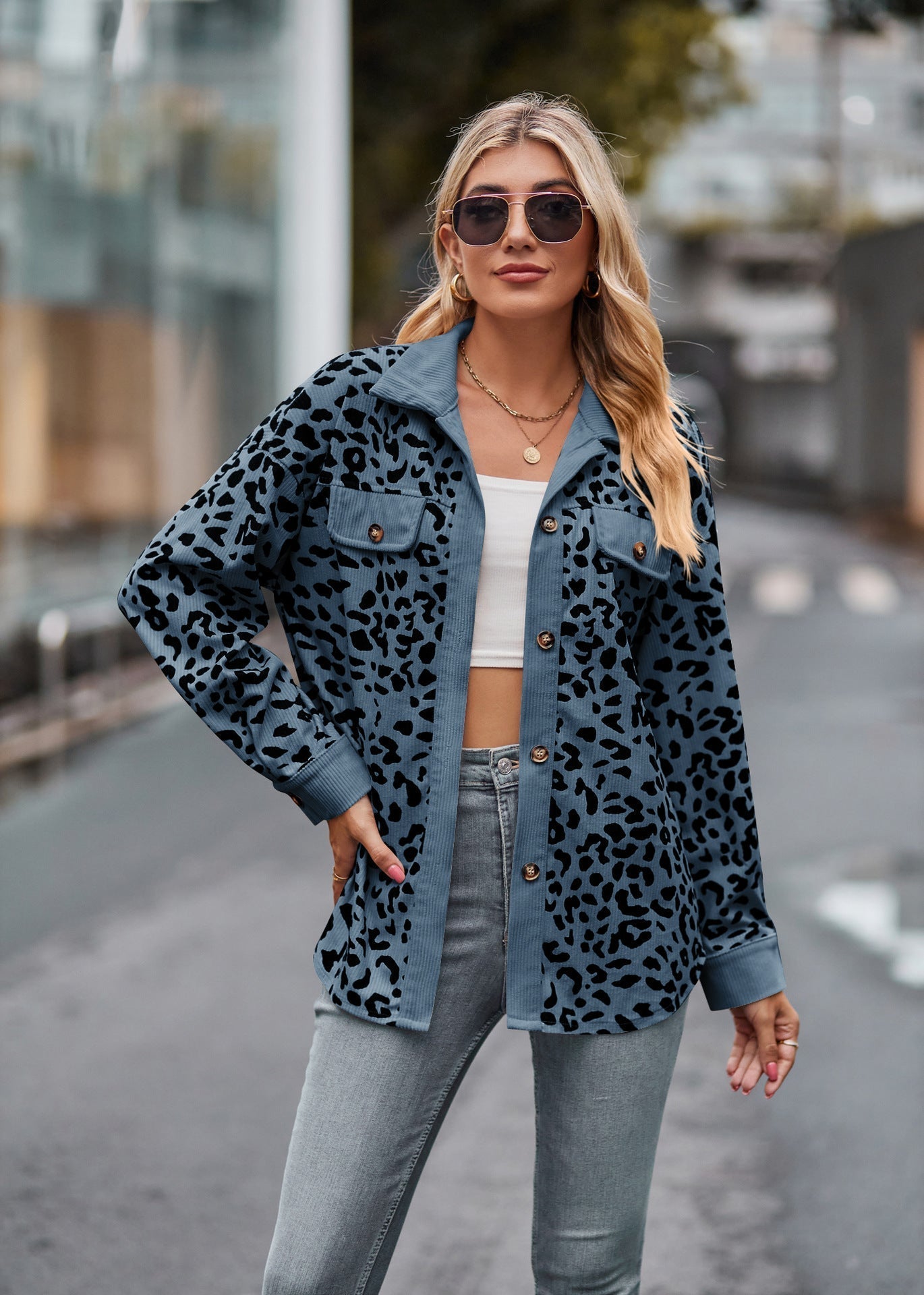 Peyton: Modische bedruckte Jacke