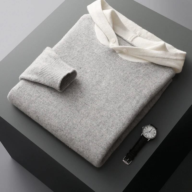 Kaschmir-Kapuzenpullover HARDY