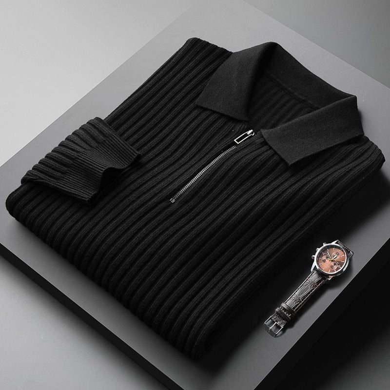Hochwertiger Herrenpullover mit Polokragen – weich und bequem