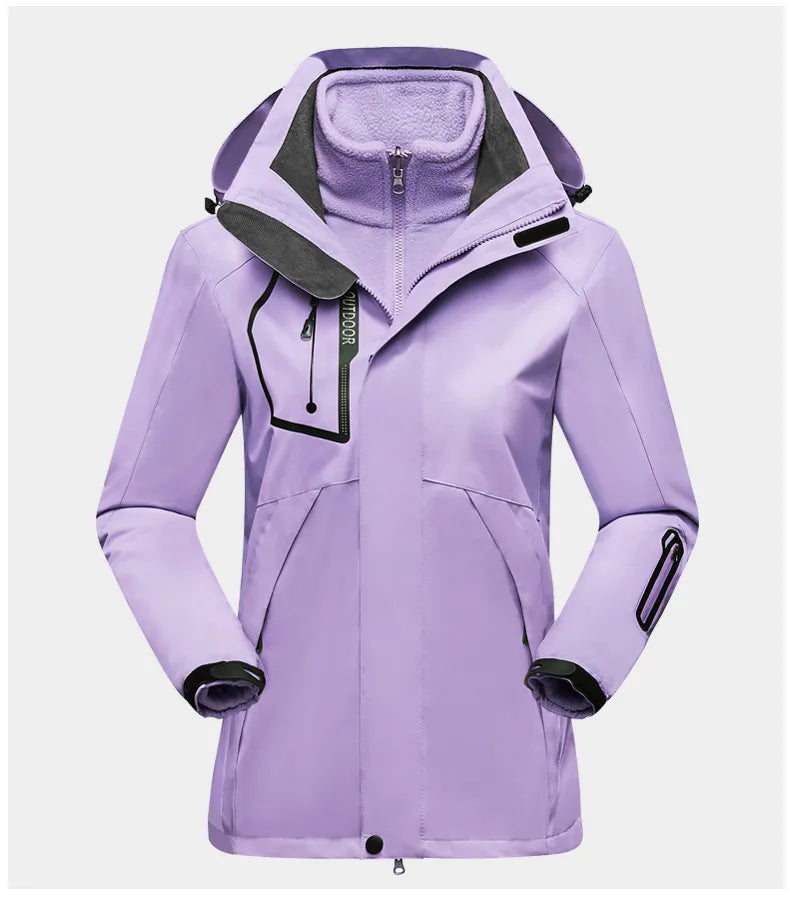 ModeGeist | 3-In-1 Outdoor Schutzjacke für Frauen