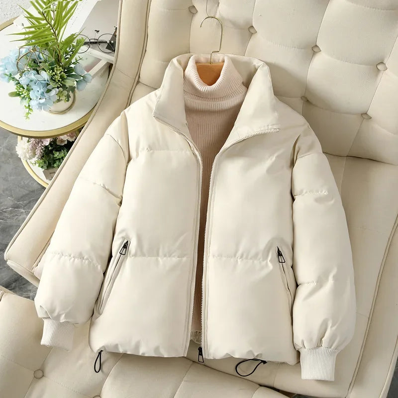 ModeGeist | Herbst/Winter Stehkragen Pufferjacke