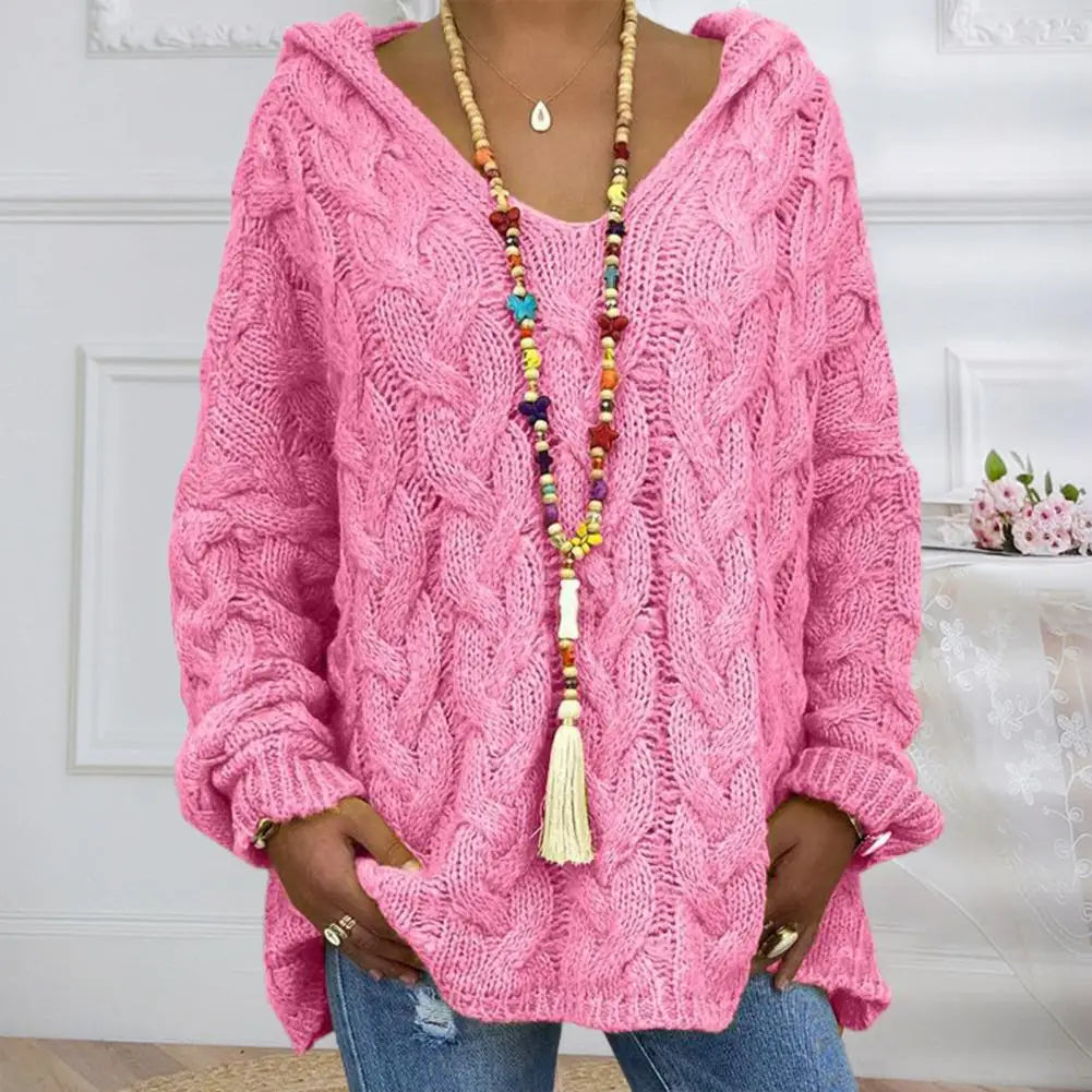ModeGeist | Oversize Kabelstrickpullover Kabelstrick Weich und Lässig