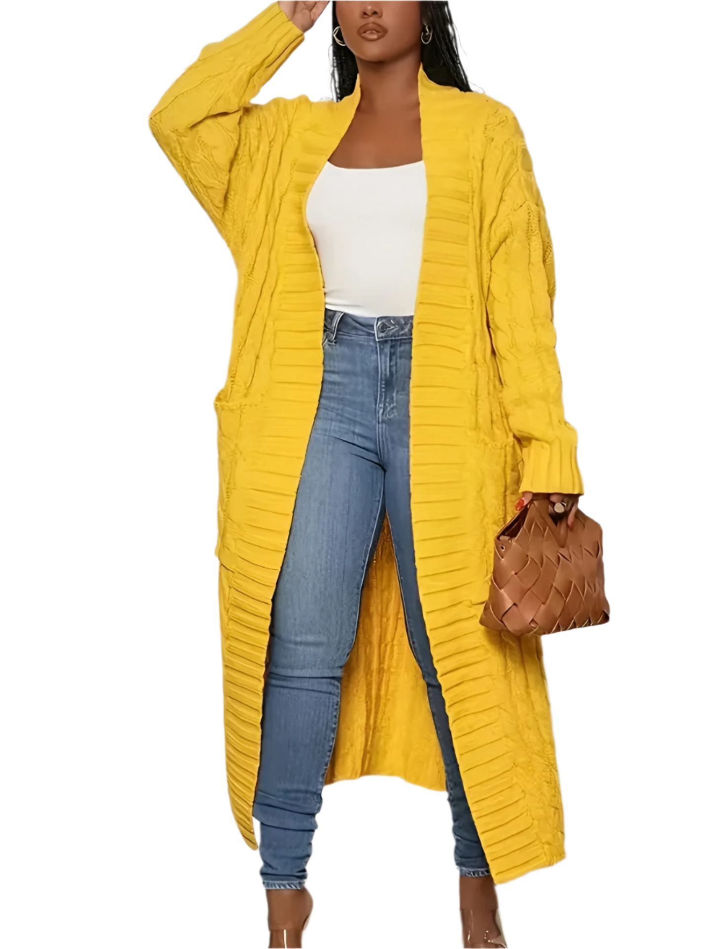 ModeGeist | Gestickte Lange Damenjacke