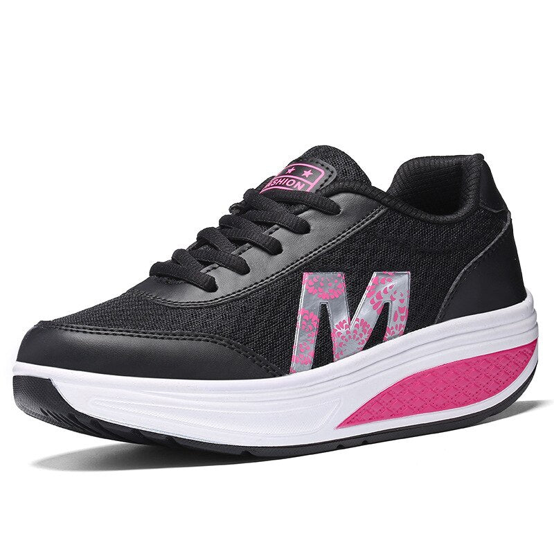 MODEGEIST Damen Walking-Sneaker Weiß Atmungsaktiv Stützfunktion