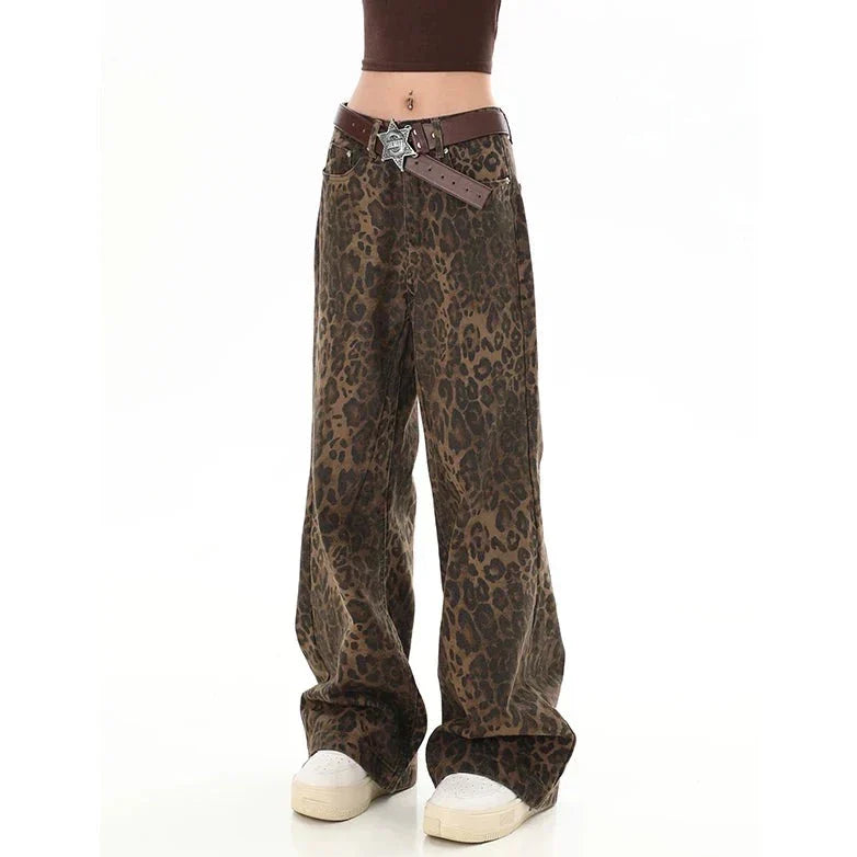 Retro Leopardenmusterhose Gilda