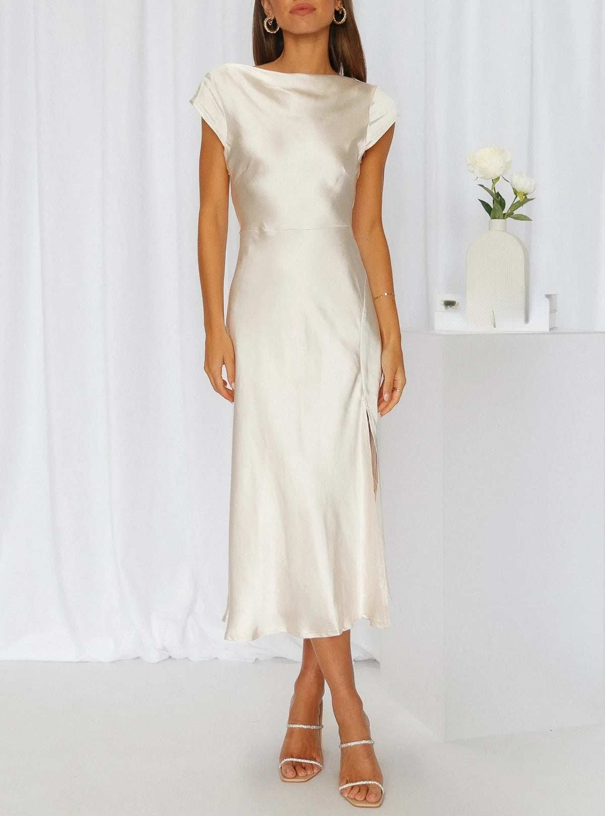Elegante Seidenkleid Leonie