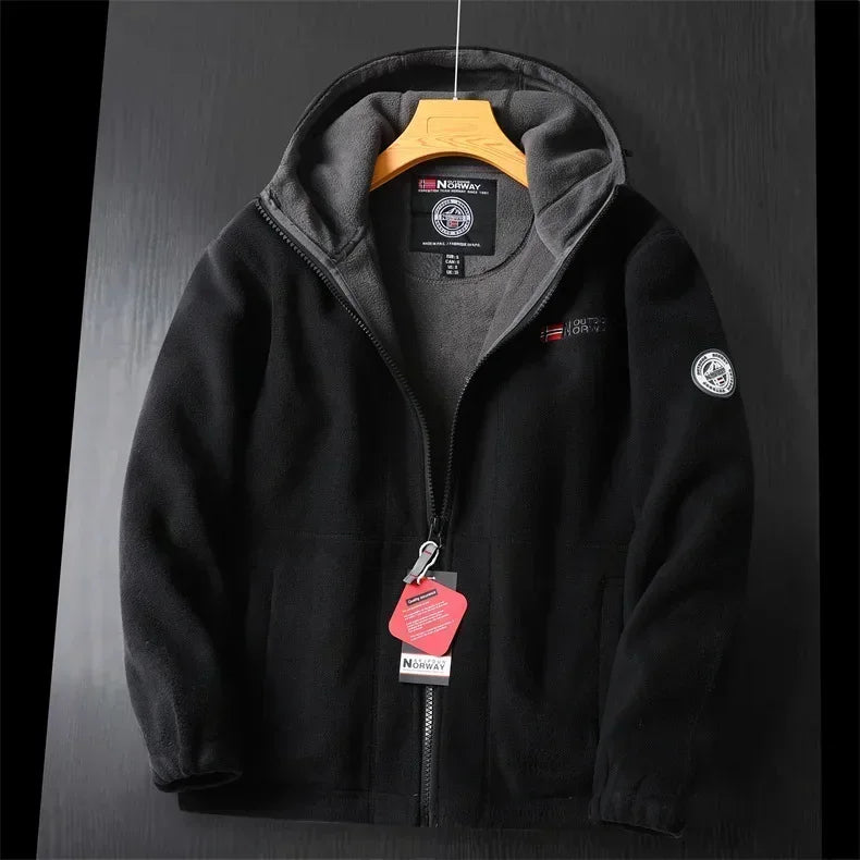 ModeGeist | Extra warme Zip Kapuzenjacke