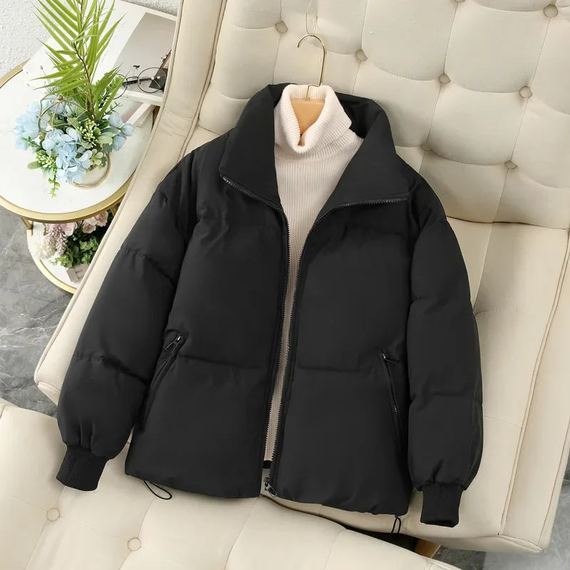 ModeGeist | Herbst/Winter Stehkragen Pufferjacke