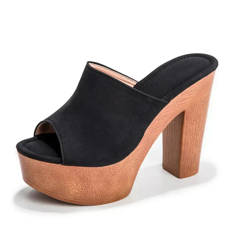 MODEGEIST Damen Plateau-Sandalen Flach Verstellbare Riemen Platform Design