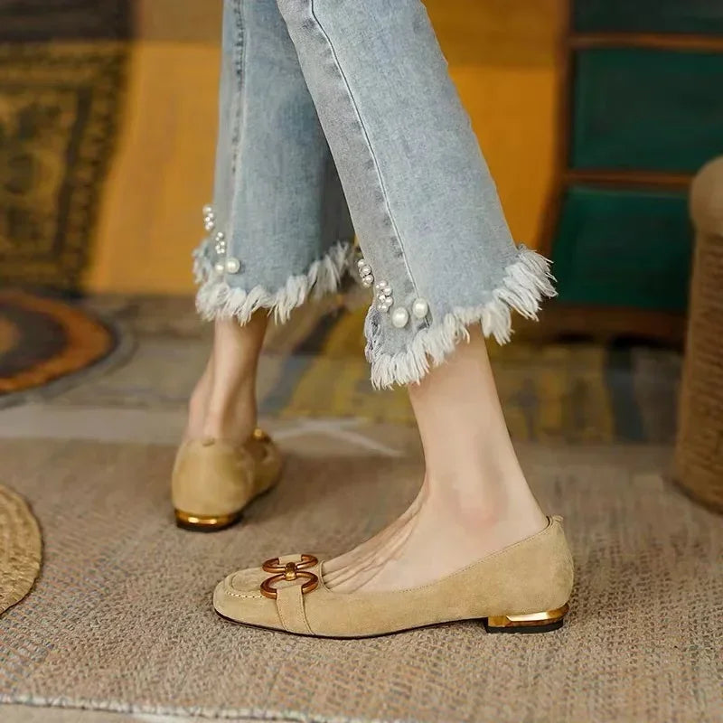 MODEGEIST Damen Sandalen Niedriger Absatz Gepolsterte Sohle Riemchen