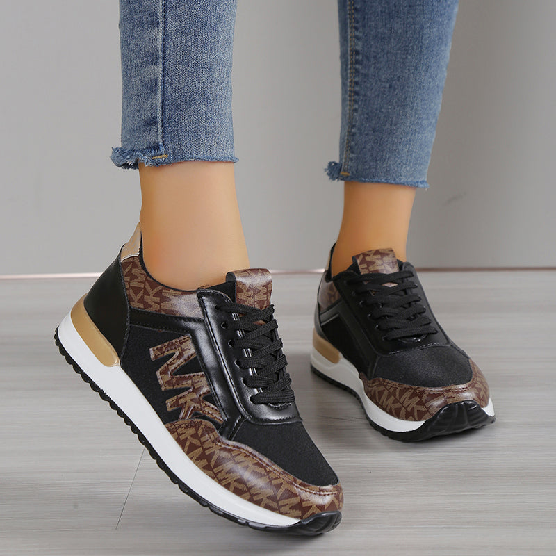 JANINA Sportschuhe mit Metallic-Akzenten