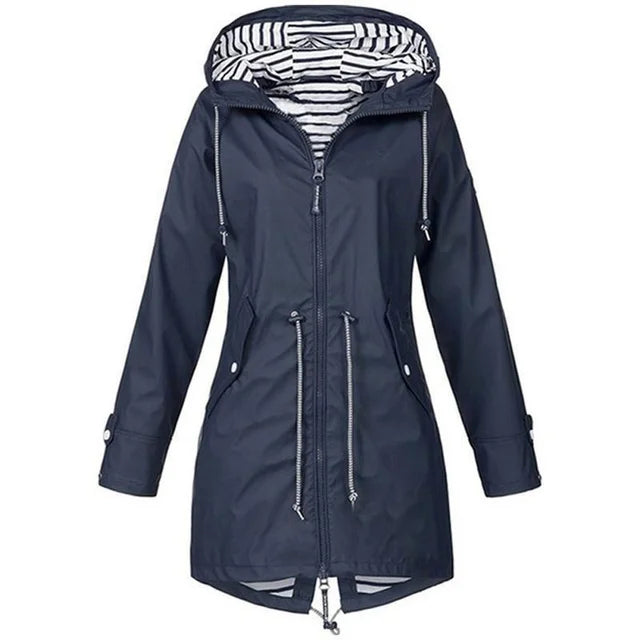 ModeGeist | Regenjacke wasserdicht mit Kapuze, atmungsaktiv, Parka für Outdoor