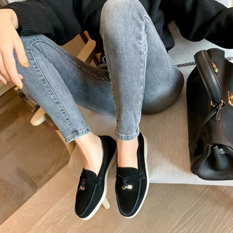 MODEGEIST Damen-Loafer mit Schloss-Detail