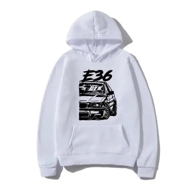 Sportlicher Hoodie mit Robin-Auto-Design